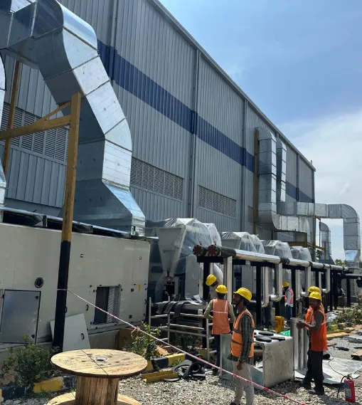End-to-end MEP execution for TATA facility covering electrical, HVAC and fire safety systems by CircuitCraft MEP contractor in Chennai